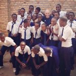 Visiting a school in Rwanda